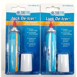Hopkins Sub Zero Lock De-Icer and Lubricant .62 oz Lot of‎ 2 New
